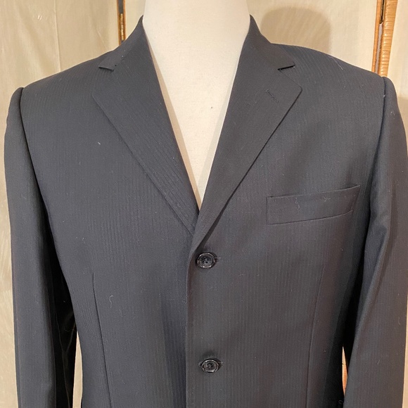 DOLCE & GABBANA Suit Men’s Black Sz 52L - Picture 2 of 12